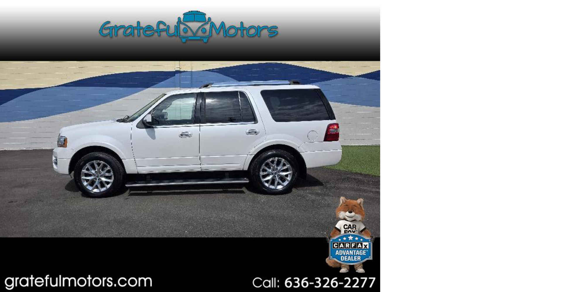 2016 Ford Expedition Limited 4WD Price: $15,990 Miles: 125,869 Full-size luxury for the whole family. Leather, 4WD, and plenty of room. Drive it home today.