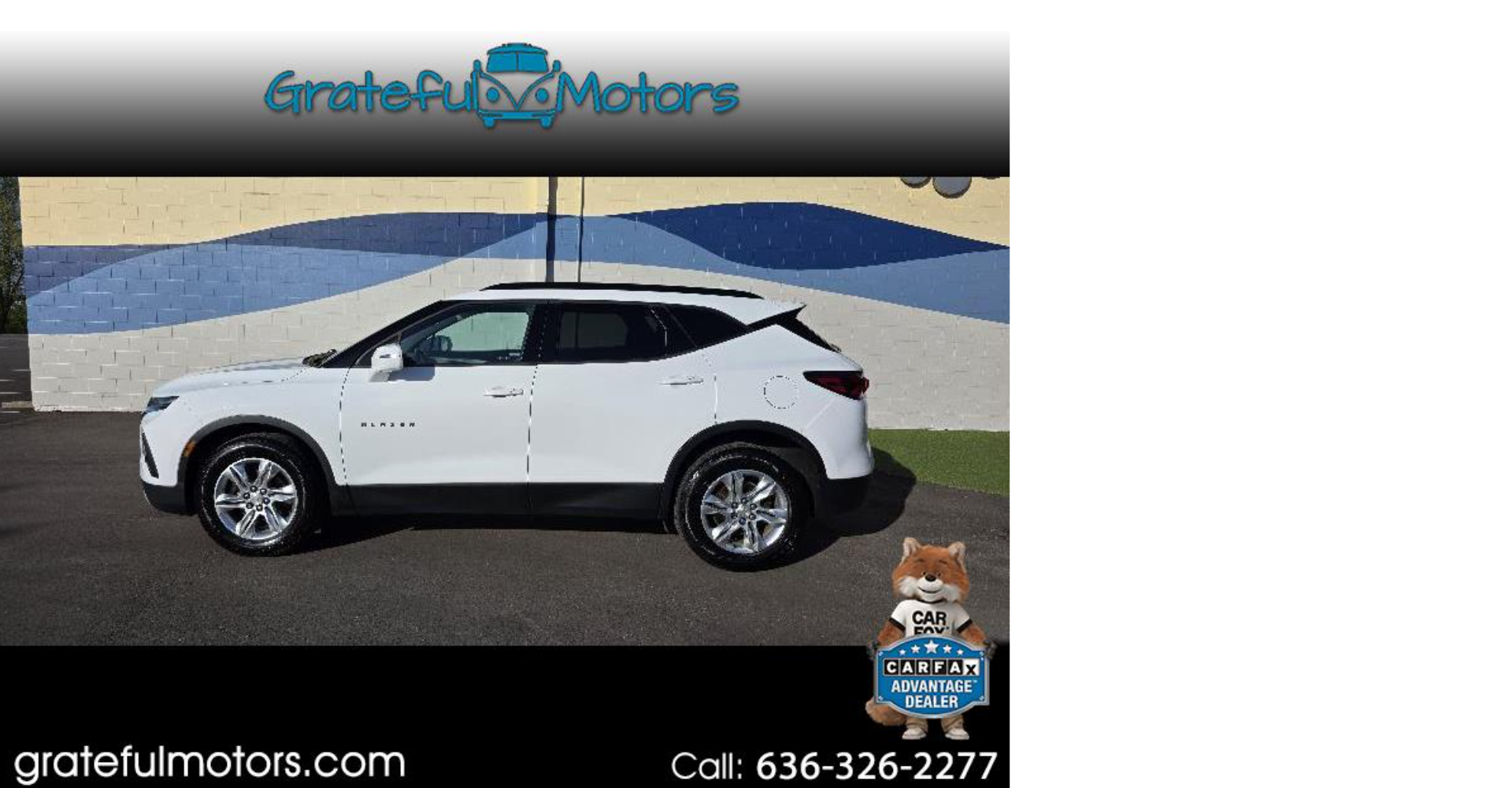 2019 Chevrolet Blazer 2LT AWD Price: $14,490 Miles: 120,116 Bold white exterior with AWD capability. A stylish family SUV that doesn't break the bank. We handle all credit situations.