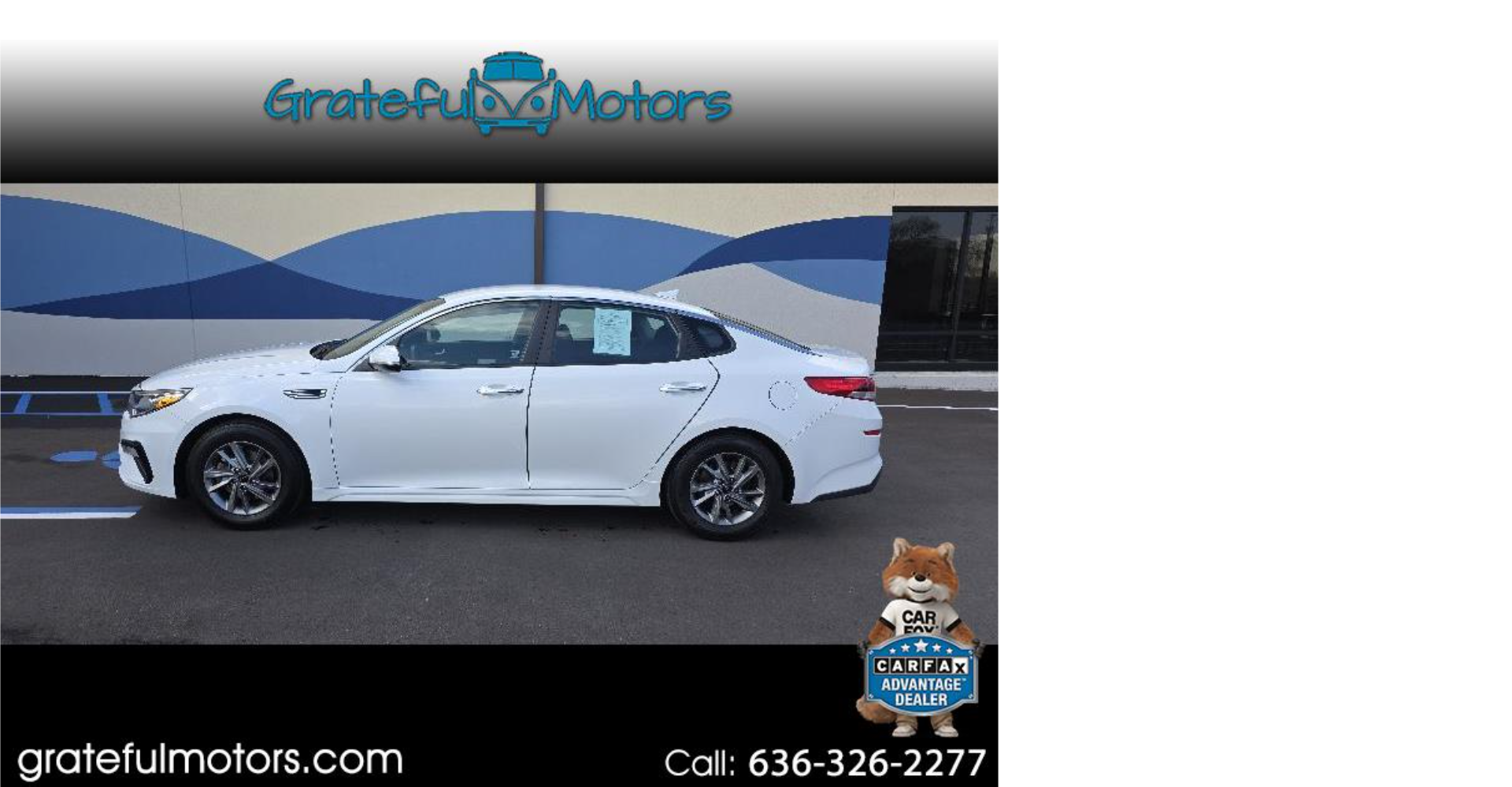 2019 Kia Optima LX Price: $10,990 Miles: 93,670 Clean white sedan with great MPG. Reliable transportation for families or students. No credit? No problem.