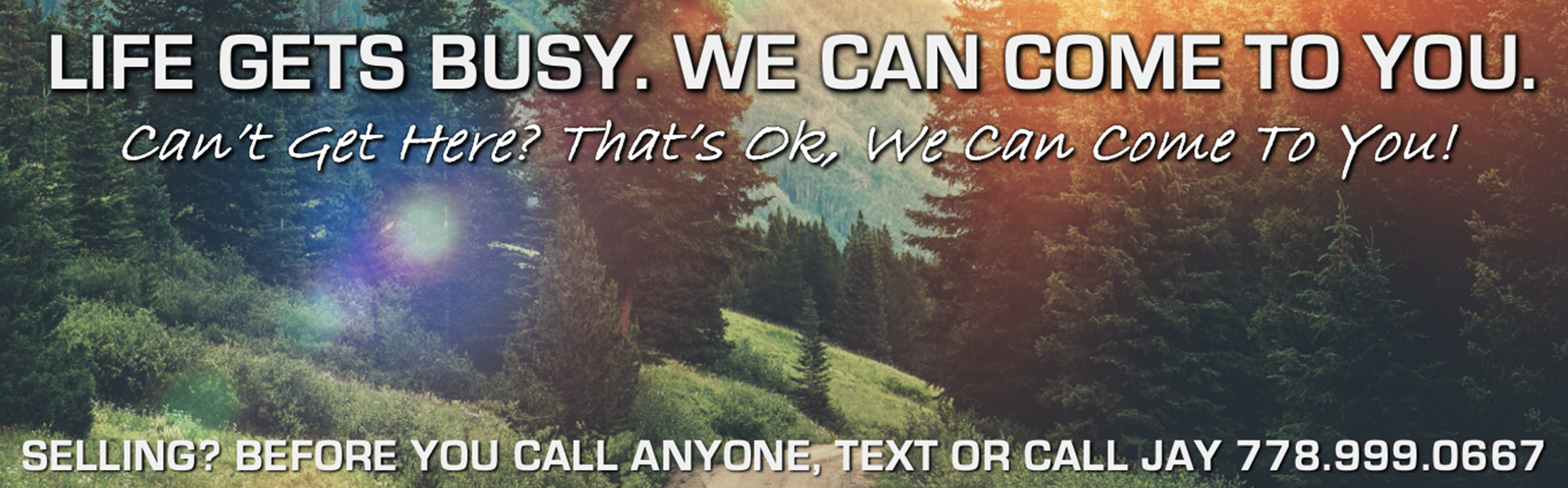 TEXT OR CALL JAY PURDY 778-999-0667