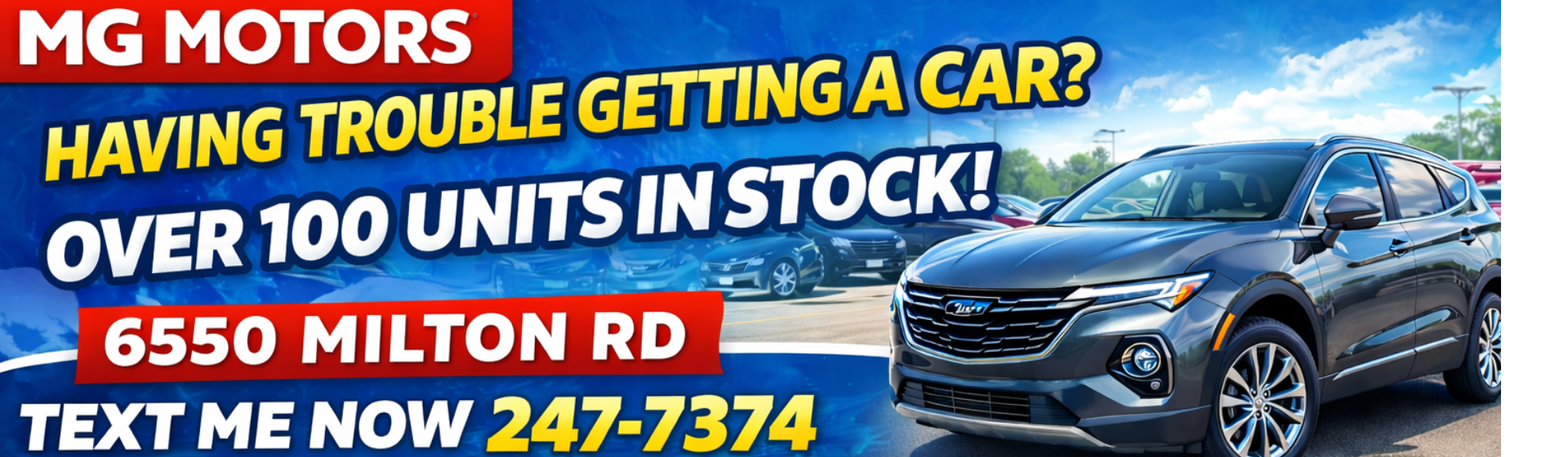 OVER 100 UNITS IN STOCK!!