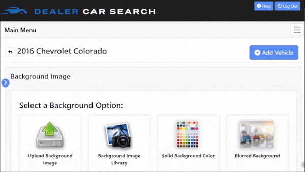 GIF Showing background image replacement product